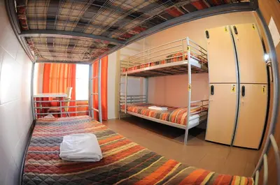 Cama o camas de una habitación en Be Zaragoza Hostel