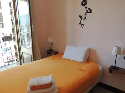 Cama o camas de una habitación en Fonda Can Fasersia