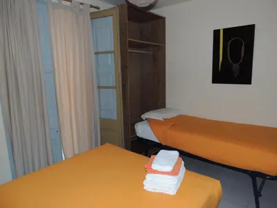 Cama o camas de una habitación en Fonda Can Fasersia