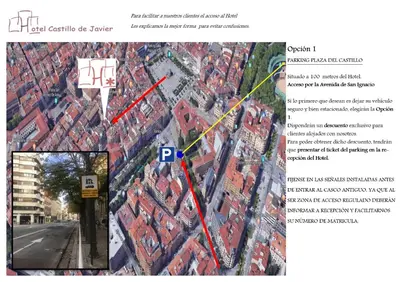 Plano de Hotel Castillo de Javier