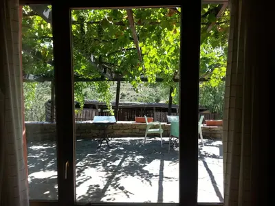 Jardín al aire libre en Hostal Rural Casa Pedro