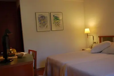 Cama o camas de una habitación en Hotel Vall Ferrera