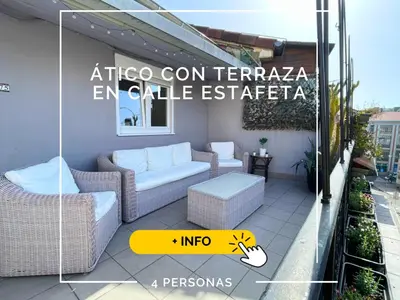 Plano de TOP APARTMENT ÁTICO con TERRAZA con vistas al ENCIERRO SAN FERMÍN