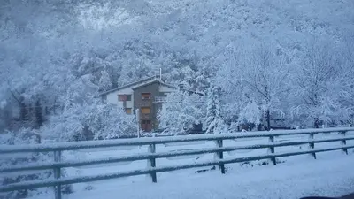 Casa la Cuadreta en invierno