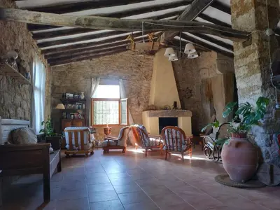 Zona de estar de Antiguo Molino de Aceite de Alforque
