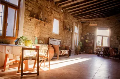 Zona de estar de Antiguo Molino de Aceite de Alforque