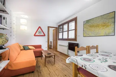 Zona de estar de Apartamento La Benasquita