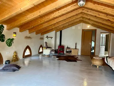 Zona de estar de B&B Masia Katmandú