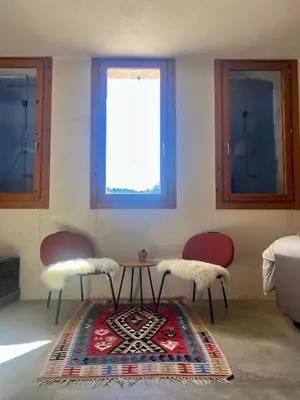 Zona de estar de B&B Masia Katmandú
