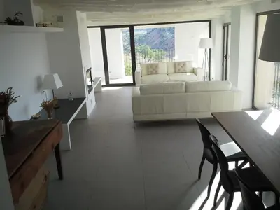 Zona de estar de Apartamentos Las Moradas