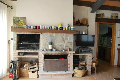 Una cocina o zona de cocina en Apartament Ca l'Emilia