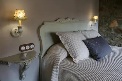 Cama o camas de una habitación en El Capricho de Nieves