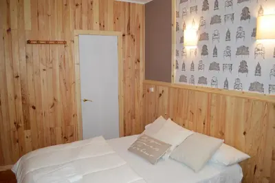 Cama o camas de una habitación en Casa Escosa