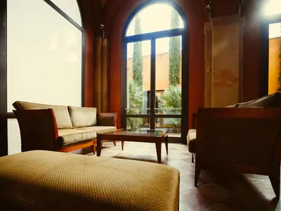 Zona de estar de Hotel Maher