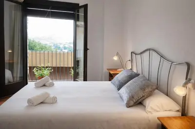 Cama o camas de una habitación en Cal Marroso de Montsonís