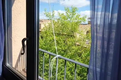 Un balcón o terraza de Apartament amb llar de foc - Golfes Cal Gravat