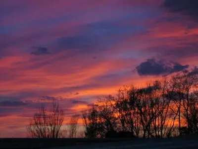 Amanecer o atardecer desde the country house o alrededores