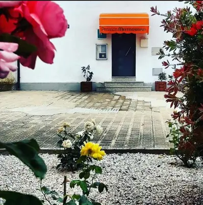 Jardín al aire libre en Pensión Matarraña