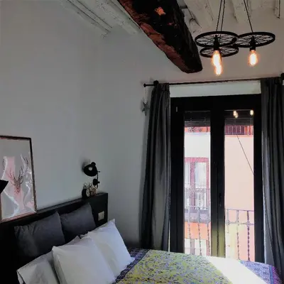 Cama o camas de una habitación en Groc Rooms