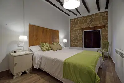 Cama o camas de una habitación en Casa El Carolino