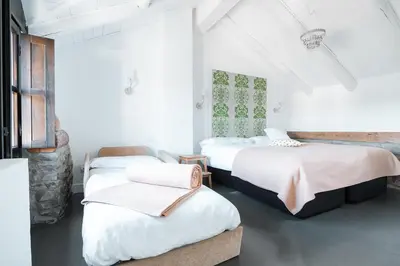 Cama o camas de una habitación en Casas Pirineos