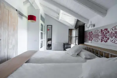 Cama o camas de una habitación en Casas Pirineos