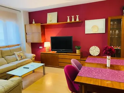 Una televisión o centro de entretenimiento en Apartamentos Alcañiz, Gala