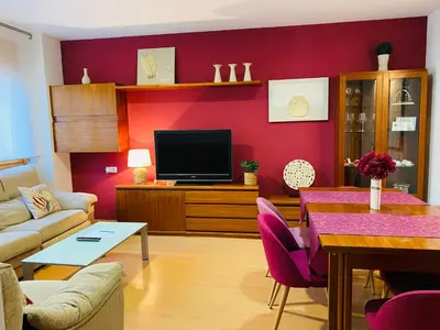 Una televisión o centro de entretenimiento en Apartamentos Alcañiz, Gala