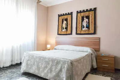 Cama o camas de una habitación en El Rincón de las Bardenas