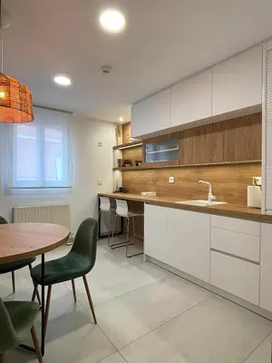Una cocina o zona de cocina en Hostal Gargal