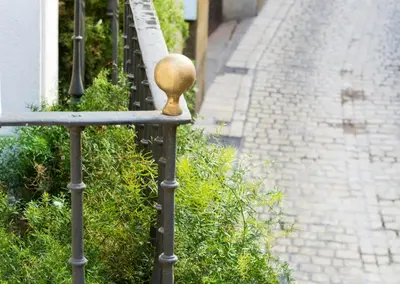 Jardín al aire libre en La Casa Gris