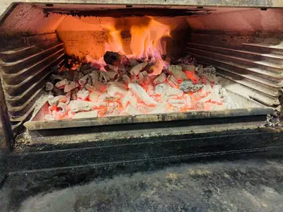 Barbacoa disponible para clientes en el apartamento