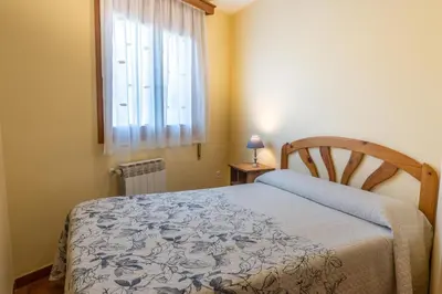 Cama o camas de una habitación en Casa El Puente