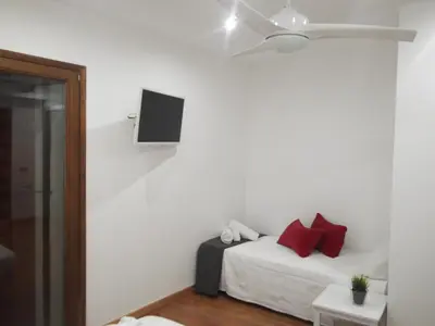 Cama o camas de una habitación en A&E.Escornalbou
