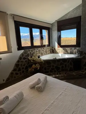 Cama o camas de una habitación en El Rincon del Moncayo