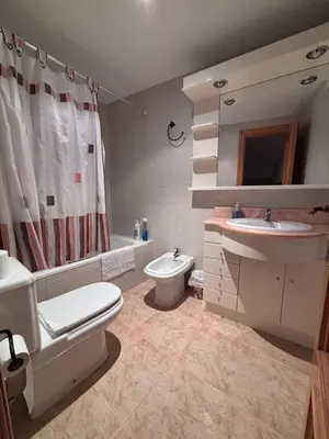 Un baño de Casa Rosa