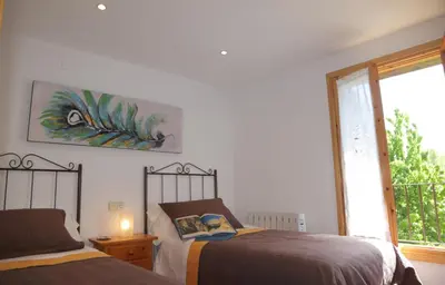 Cama o camas de una habitación en Casa Santafe CR-HU-1271