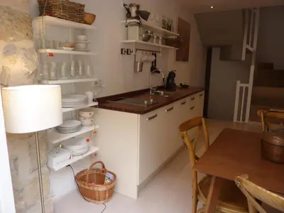 Una cocina o zona de cocina en Casita Blanca