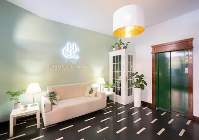 Cama o camas de una habitación en Hotel Ciudad De Calahorra