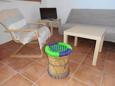 Una televisión o centro de entretenimiento en Casa Isabel