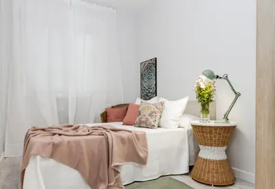 Cama o camas de una habitación en Trave - Bayona