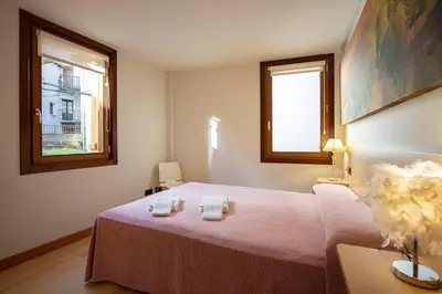 Cama o camas de una habitación en Metsola Apartamentos Rurales