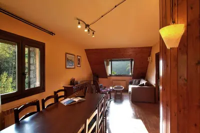 Zona de estar de Apartaments la Peguera