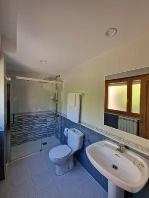 Un baño de Hostal Valle De Tena