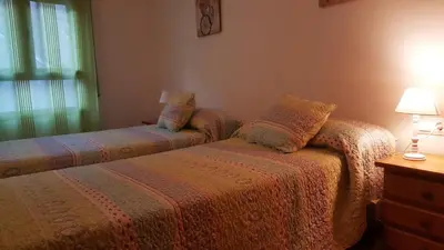 Cama o camas de una habitación en Apartament Esterri Centre