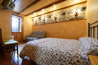 Cama o camas de una habitación en Habitación El Mirador Casa Cajal