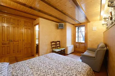 Cama o camas de una habitación en Habitación El Mirador Casa Cajal