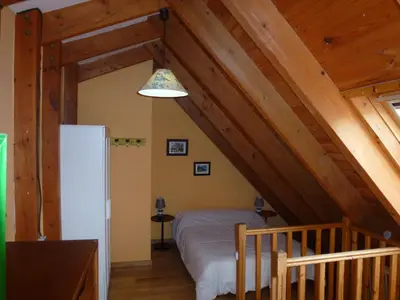 Cama o camas de una habitación en Apartament Vall de Boi Taull