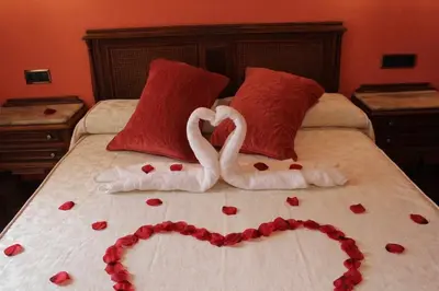 Cama o camas de una habitación en Hotel Apartamentos Melihah