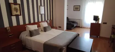 Cama o camas de una habitación en Hotel Segle XX